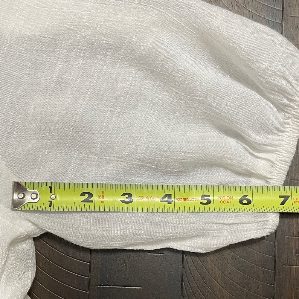 Chic White Maxi Dress with Button Details about 48 inch - Picture 11 of 11
